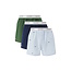 Lacoste Lacoste Heren Wijde Boxershorts Katoen 3-Pack Blauw/Wit/Groen