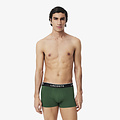 Lacoste Lacoste Heren Boxershorts Classic Trunks Groen/Geel/Grijs 3-Pack