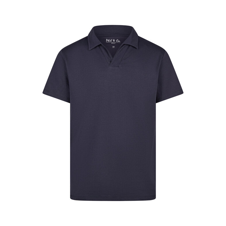 Phil & Co Phil & Co Heren Korte Pyjama Set Shortama Badstof Blauw/Groen