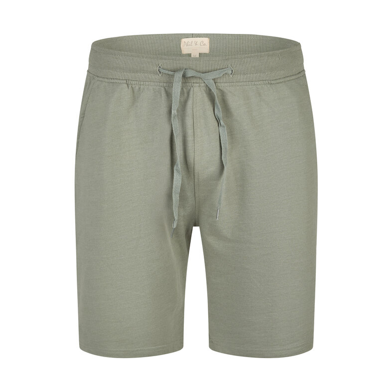 Phil & Co Phil & Co Heren Korte Pyjama Set Shortama Badstof Blauw/Groen