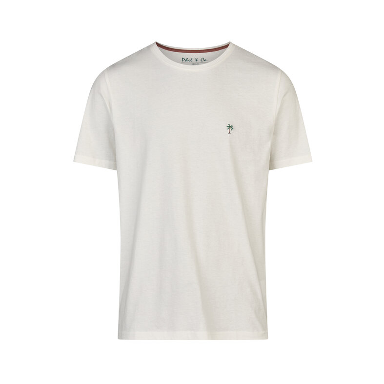 Phil & Co Phil & Co Men's Short Pyjamas Lounge Set Shortama White/Red