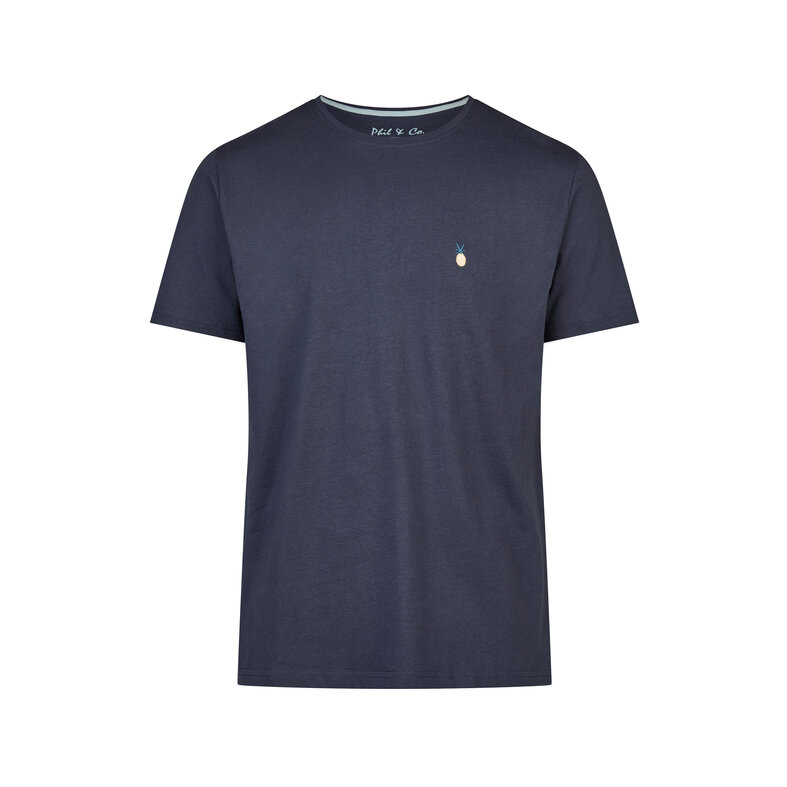 Phil & Co Phil & Co Men's Short Pyjamas Lounge Set Shortama Dark Blue