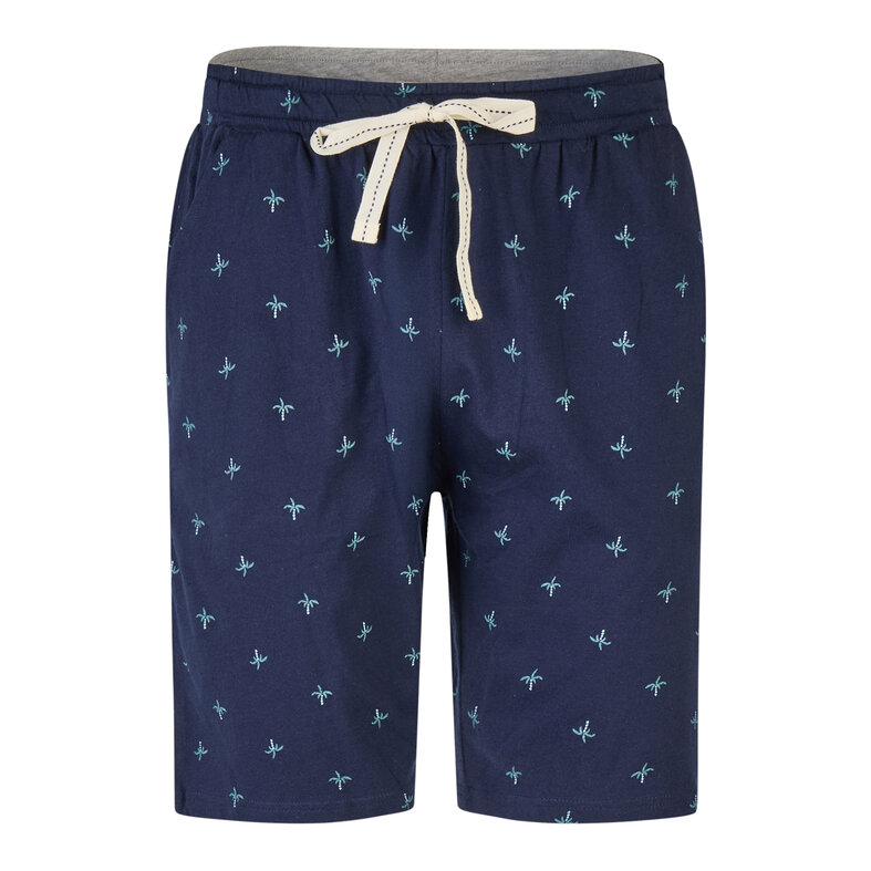 Phil & Co Phil & Co Heren Korte Pyjama Set Shortama Groen/Donkerblauw