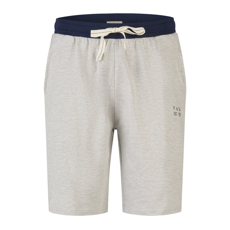 Phil & Co Phil & Co Men's Short Pyjama Set Shortama Dark Blue/Grey Striped