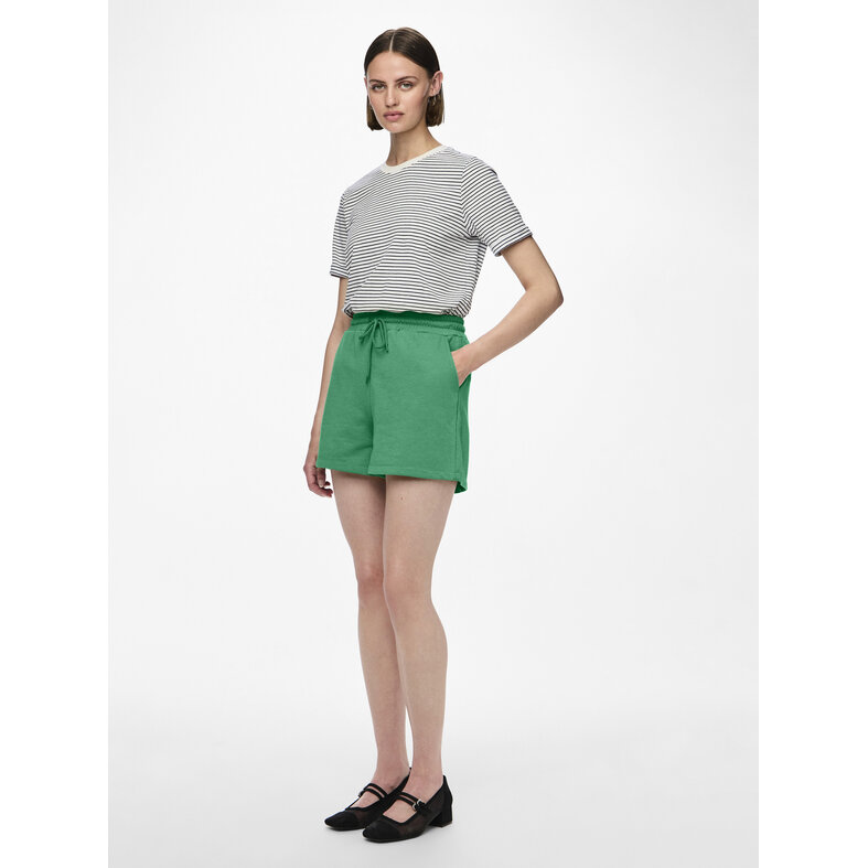 PIECES Pieces Women's Loose Shorts PCCHILLI Sweat Pants Solid Green