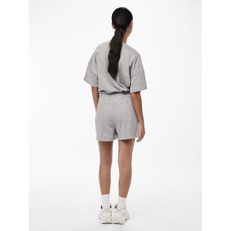 PIECES Pieces Dames Loose Shorts PCCHILLI Sweat Pants Effen Grijs