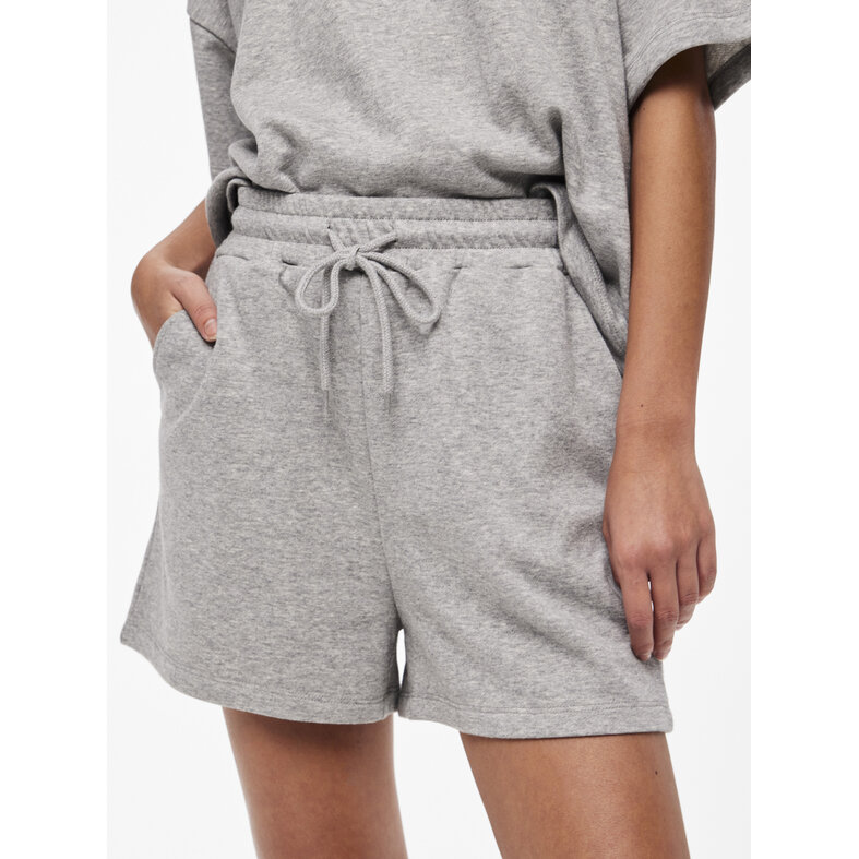 PIECES Pieces Dames Loose Shorts PCCHILLI Sweat Pants Effen Grijs