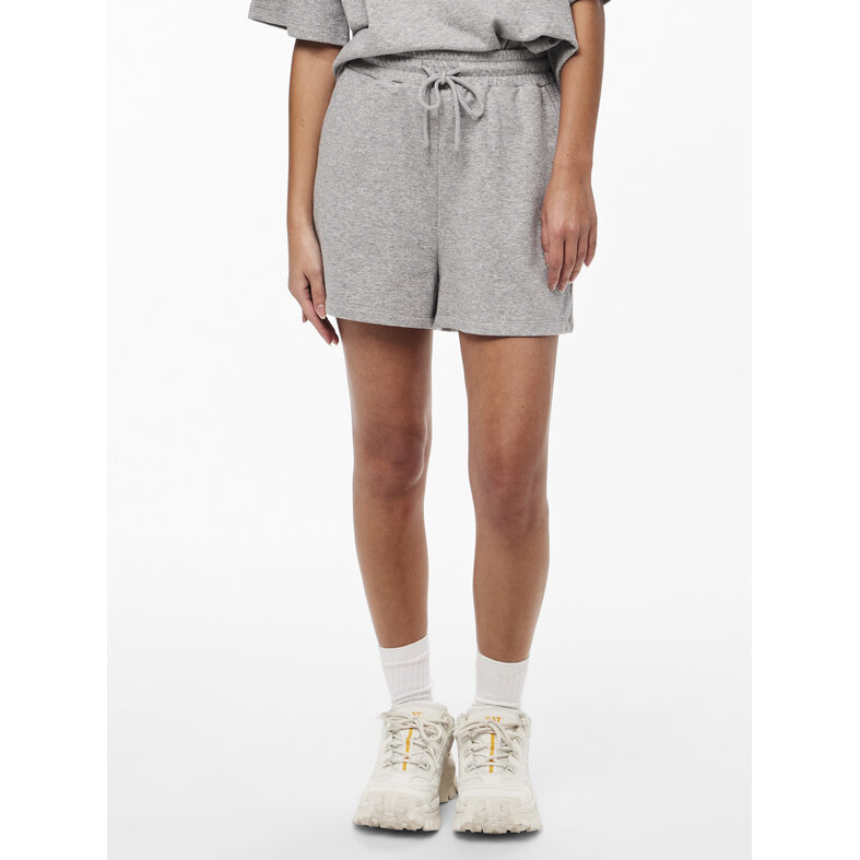PIECES Pieces Dames Loose Shorts PCCHILLI Sweat Pants Effen Grijs