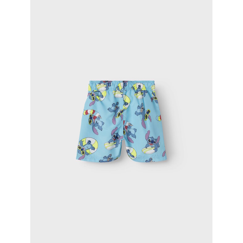 Name It Name It Boys Long Swim Shorts NMMMIC Stitch Light Blue