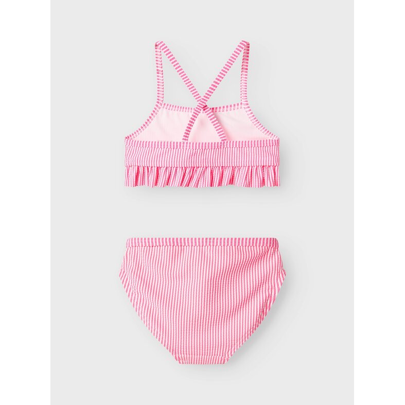 Name It Name It Meisjes Bikini Set NMFZAMMER Gestreept Lieveheersbeestjes Print Roze