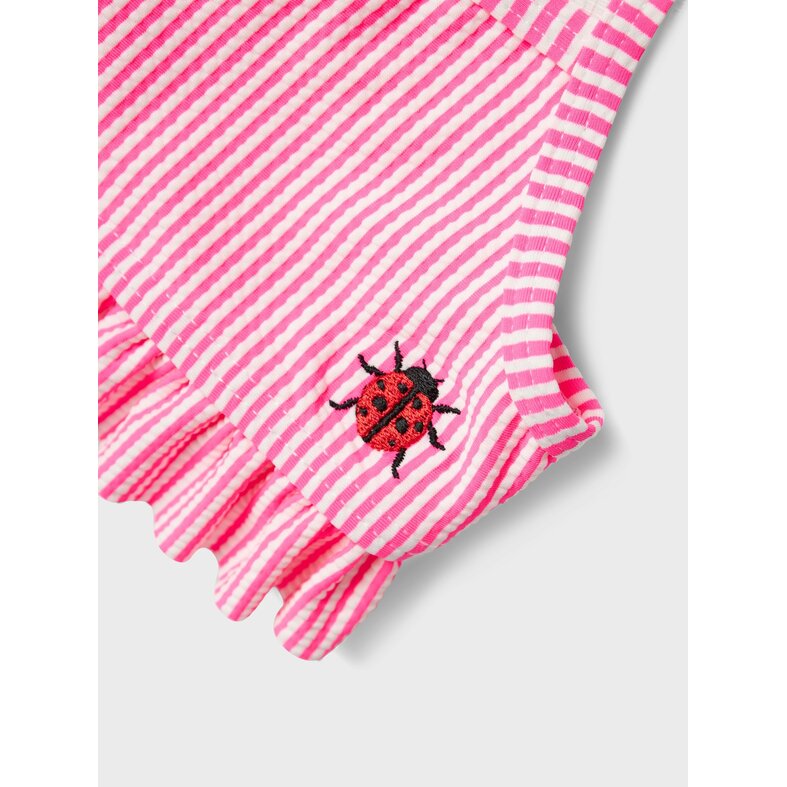 Name It Name It Meisjes Bikini Set NMFZAMMER Gestreept Lieveheersbeestjes Print Roze