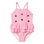 Name It Name It Girls Swimsuit NMFZAMMER Striped Ladybug Print Pink