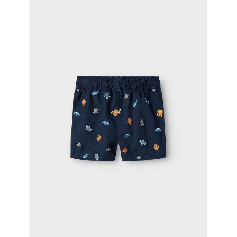 Name It Name It Jongens Zwemshorts NMMZOO Zeedieren Print Donkerblauw