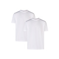Phil & Co Phil & Co Heren Ondershirt Katoen T-shirt Ronde Hals 2-Pack Wit