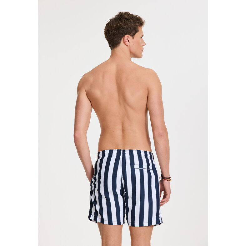 Shiwi Shiwi Men's Swim Short Broad Stripe Dark Blue/White