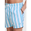 Shiwi Shiwi Heren Zwemshort Broad Stripe Lichtblauw/Wit