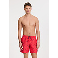 Shiwi Shiwi Men's Swim Short MIKE 7" Coral Print Red