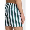 Shiwi Shiwi Heren Zwemshort Broad Stripe Donkergroen/Wit
