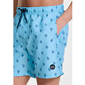 Shiwi Shiwi Heren Zwemshort MIKE 7" Koraalprint Lichtblauw