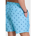 Shiwi Shiwi Heren Zwemshort MIKE 7" Koraalprint Lichtblauw