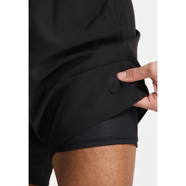 Shiwi Shiwi Heren Zwemshort SCOTT Stretch 6" Effen Zwart