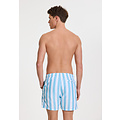 Shiwi Shiwi Heren Zwemshort Broad Stripe Lichtblauw/Wit