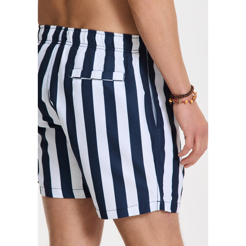 Shiwi Shiwi Men's Swim Short Broad Stripe Dark Blue/White