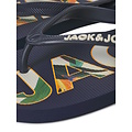 Jack & Jones Jack & Jones Men's Flip Flops JFWLOGO Palm Print Blue