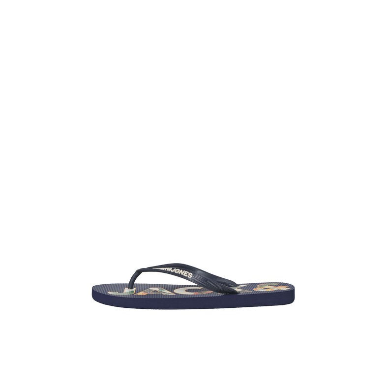 Jack & Jones Jack & Jones Heren Teenslippers JFWLOGO Palm Print Blauw
