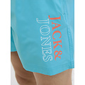 Jack & Jones Jack & Jones Heren Zwemshort JPSTMAUI Double Logo Effen Turquoise