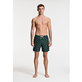 Shiwi Shiwi Heren Zwemshort MIKE 7" Koraalprint Donkergroen