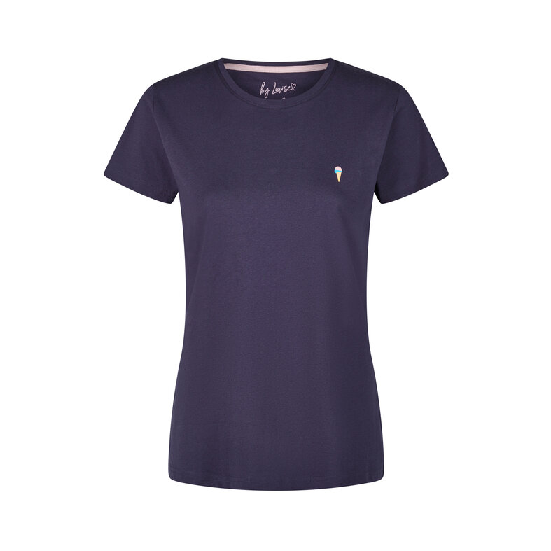 By Louise By Louise Ladies Short Pajama Set Shortama Blue Ice Cream