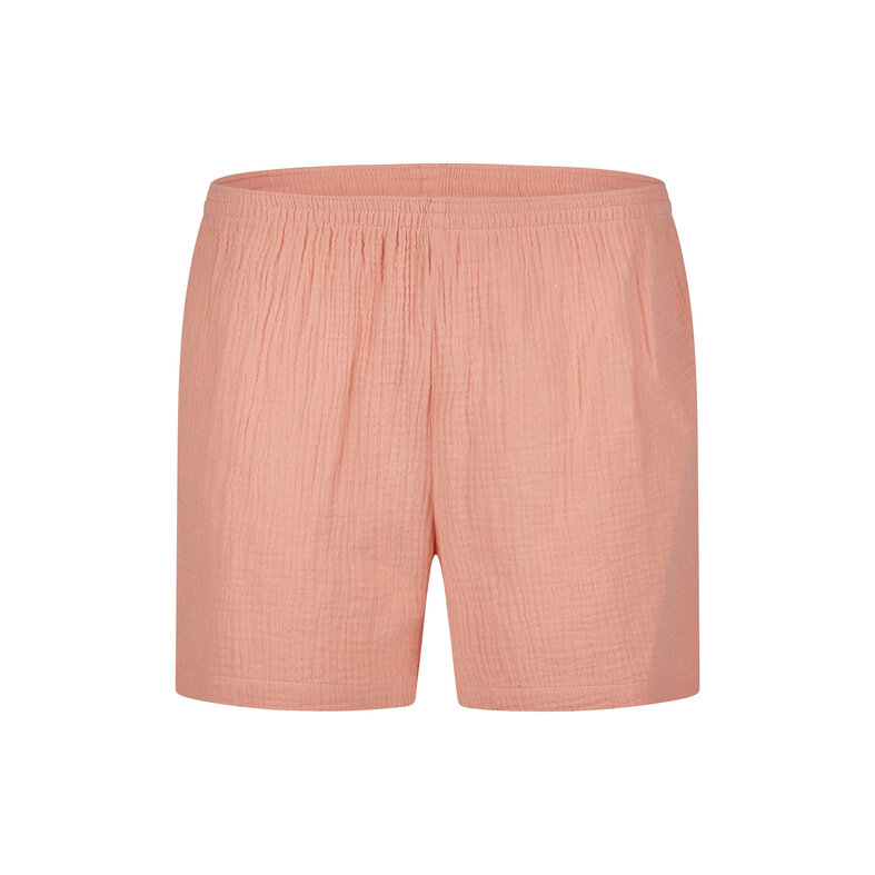 By Louise By Louise Ladies Short Pajama Set Mousseline Shortama Pink