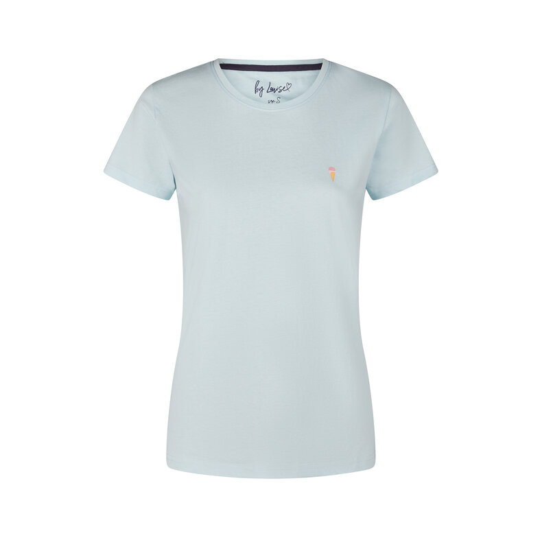 By Louise By Louise Dames Korte Pyjama Set Shortama Lichtblauw Ice Cream