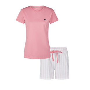By Louise Ladies Short Pajama Set Shortama Dark Pink Sunglasses