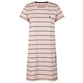 By Louise By Louise Dames Nachthemd Korte Mouw Roze Gestreept