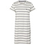 By Louise By Louise Dames Nachthemd Korte Mouw Off-White Gestreept