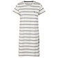By Louise By Louise Ladies Nightshirt Short Sleeve Off-White Striped