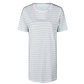 By Louise By Louise Ladies Nightshirt Short Sleeve Light Blue Striped