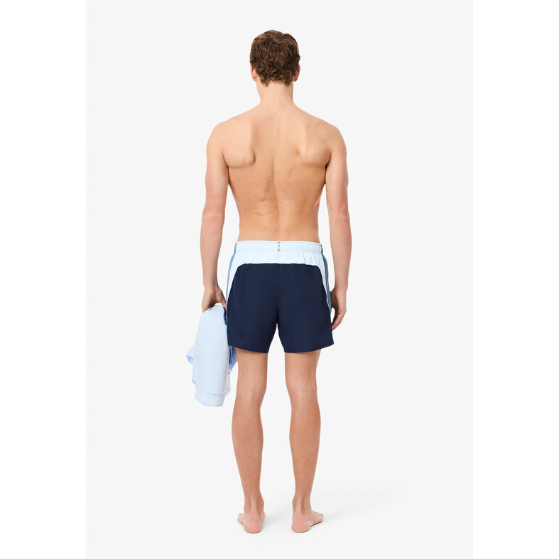 Lacoste Lacoste Zwemshort Heren Zwembroek Colorblock Donkerblauw