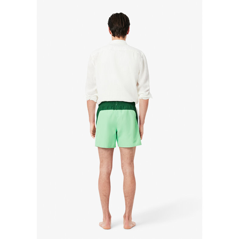 Lacoste Lacoste Zwemshort Heren Zwembroek Colorblock Groen