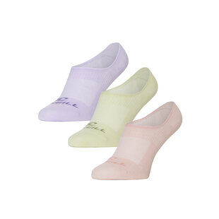 O'Neill Footies Ladies No Show Socks Blossom Thistle Reed 3-Pack