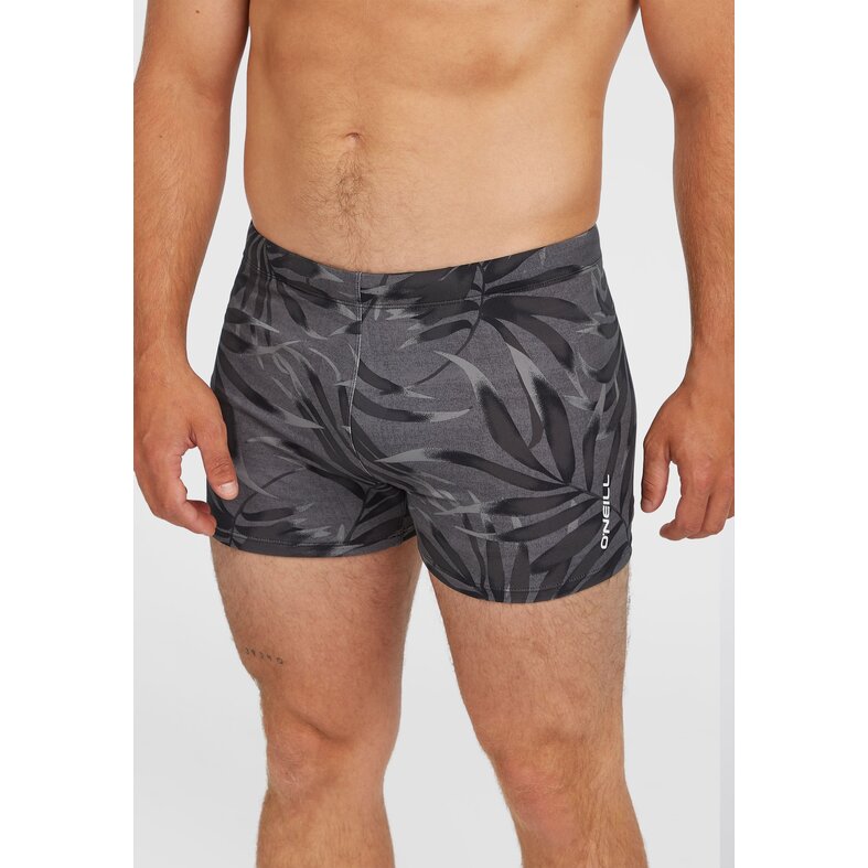 O'Neill O'Neill Men's Swim Boxer Floral Racer Gray/Black Leaves
