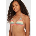 O'Neill O'Neill Girls Triangle Bikini Set Rainbow Striped