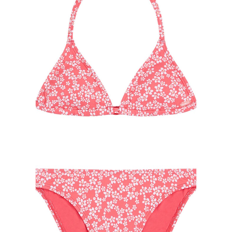 O'Neill O'Neill Girls Triangle Bikini Set Pink Floral