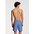 Shiwi Shiwi Heren Zwemshort MIKE 7" Zeester Print Blauw/Oranje
