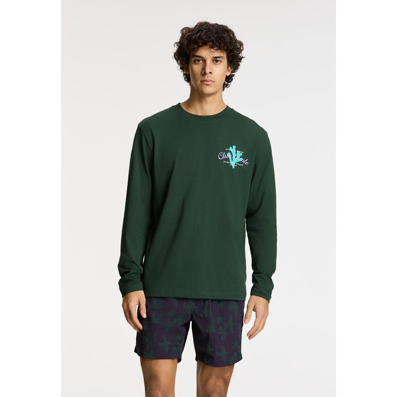 Shiwi Shiwi Heren Zwemshort NICK 6" Vogel Print Paars/Groen