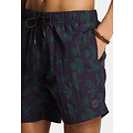 Shiwi Shiwi Heren Zwemshort NICK 6" Vogel Print Paars/Groen