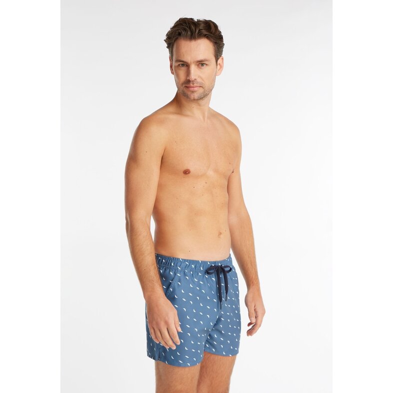 Ten Cate Ten Cate Men's Swim Shorts Print Blue
