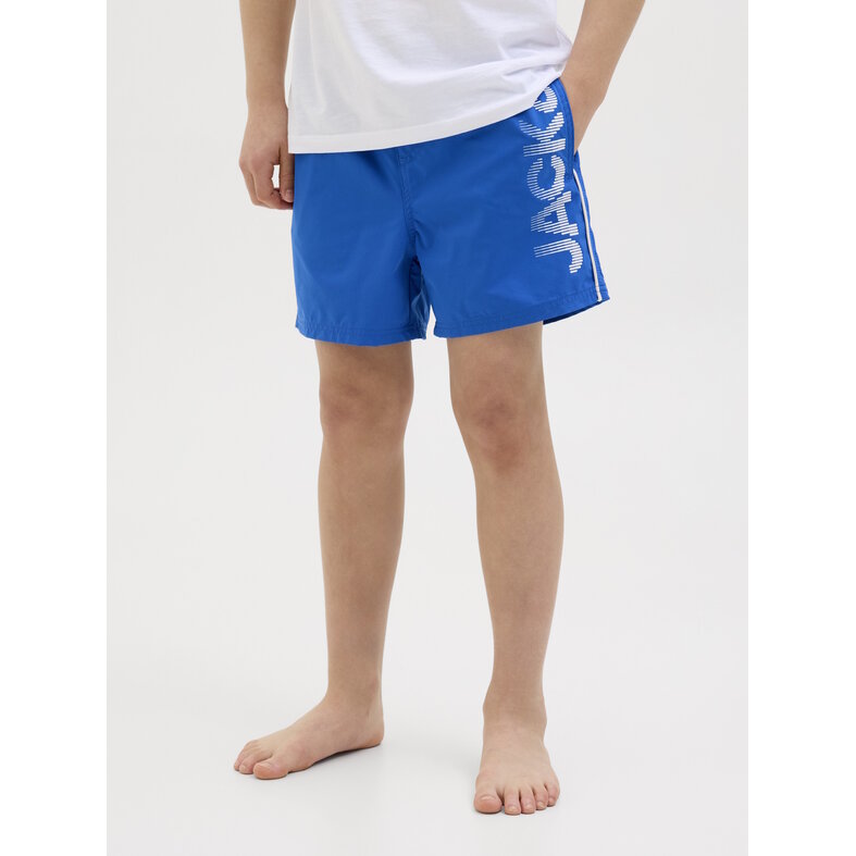 Jack & Jones Junior Jack & Jones Junior Jongens Zwemshort JPSTMAUI Splicelogo Effen Blauw